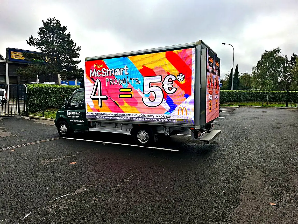 Camion LED Green Ad · McDonald's · Campagne promotionnelle
